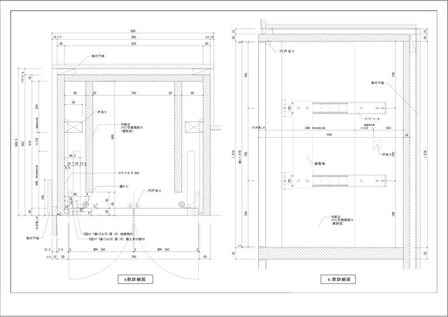 家具図面 作図例 21