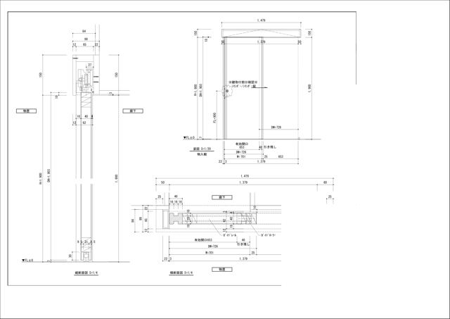 木製建具図面 作図例 9