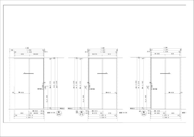 木製建具図面 作図例 16